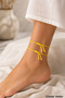 Yellow Rope Bracelet Anklet Adjustable Unisex Macrame Gift - 4