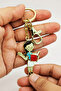 Cute Teacher Reading a Book Figured Enamel Craftsmanship Bag and Key Accessory with Female Figure - 3