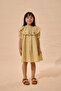 Strawberry Embroidery Cotton Dress Yellow - 2