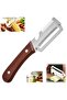 Multifunctional Vegetable Peeler, Wooden Handle, Bottle Opener & Grater, 3-in-1 Kitchen Gadget