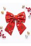 Fairy Tale World Red Christmas Themed Big Bow Hair Clip - Adults Can Use It Too