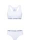Women's Thick Strap Sports Bustier Shorts Set 65003 - 4