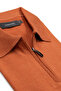 Mono Triko Polo Kaşmir Karışımlı Modern Fit Turuncu Polo Yaka Erkek Düz Polo Shirt - 2