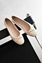 Lily Women's Bow Detail Leather Ballerinas Yellow - 2