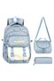 Waddell Primary School - Middle School Luxury Quality Fabric Twillnis Rain-Proof Sweet Girl's Bag Lunch Bag and Pencil Case 3-Piece Set - 2