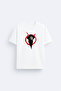 V for Vendetta Printed Crew Neck White T-Shirt T-Shirt
