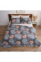Double Floral Patterned Multi-Purpose Bedspread 200*220 & Pique Set with 4 Pillowcases & Fitted Sheets
