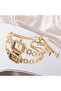 Elegant Women's Gold Square Case Watch with Rhinestone Dial Scale Square Bezel and Adjustable Chain Quartz Style