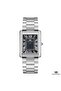 Men's Silver Watch with Black Dial