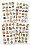 Cute Daily Life Sticker Set 4 Sheets, Weekend Vibes Journal, Planner, Agenda and Notebook Sticker, Cozy Journal Planner Notebook Laptop Sticker