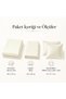 100% Cotton Satin Striped Double Duvet Cover Set - Cream - 6
