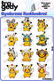 Pikachu - 1 Pokemon Design Dtf Print That Irons on Fabric in A4 Size