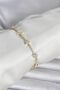 Brass Gold Color Zircon Stone Star Model Women's Bracelet