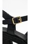 Cross-Strapped and Buckled Leather High Heeled Ankle Buckle Women's Summer Sandals - 3