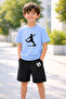 Boy's Shorts Set Printed Cotton Summer Comfortable Fit Sports Combination