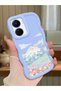 Vivo Y16 Compatible Case Camera Protector Blue Silicone Couple Phone Case Landscape Pattern