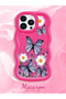 iPhone 13 Pro Max Compatible Case with Camera Protector Red Silicone Couple Phone Case Butterfly Pattern - 2