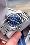 Men's Watch - Silver Color - Steel Band - Water Resistant - All Functions Active - with Special Box Tw204C2