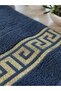 100% Cotton Set of 4 Greek Patterned Hand and Face Towels 50X90 cm - 8