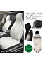 Car Front Seat Double Cushion Anti-Sweat Easy Installation Universal Protective Cover-Cushion Set Beige-Jacquard Fabric