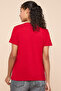Typography Print T-Shirt with Crew Neck and Short Sleeves - 5