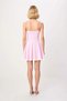 Women's Thin Straps Strapless Neckline Buttoned Mini Skater Dress Striped Woven Lined Daily Casual Stylish - 5