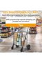 A3 Steel Shopping Trolley with Stair Climbing Wheels | 52×44×92cm Heavy Duty Folding Shopping Cart | 4.71kg Lightweight Grocery Cart for Supermarket, Laundry, Home & Outdoor Use - 5