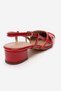 Olena Red Patent Leather Women's Heeled Sandals - 5