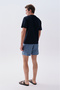 X Bozburun Yc Men's Gray Blue Patterned Straight Fit Swimsuit - 2