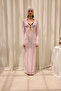 Caroline Lace Pink Long Dress - 2