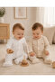 2-Piece Baby Sleep and Play Jumpsuit with Booties and Snap Fasteners, 100% Cotton - 5