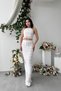 Premium Set with Back Tie Detail, Blended Crop Blouse and Maxi Skirt - 4