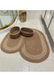 Jute, Wicker, Bathroom Mat Set, Bathroom, Set, Toilet Set, 4-Piece - 2