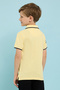 Print Detail Polo T-Shirt with Short Sleeves - 3