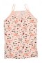 Girl's Salmon Pink Abstract Patterned Cotton Underwear Set - 3
