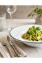 Katre 27 cm Brown Edged Porcelain Pasta Plate - 3