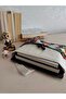 Raw Linen Book and Tablet Cover - Multi-Purpose Organizer with Digital Print Leaf Pattern Pockets - 3