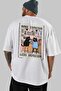 101 Cats for Cat Lovers Printed White Oversize T-Shirt 100% Cotton Unisex Cat Lover Premium Design - 5