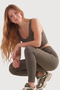 Women's Thick Strap Gathering Crop Bustier - Daily & Sports Use - 2