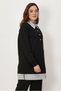Shirt Garnished Sweatshirt Tunic 46471