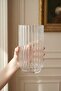 Aura Striped Transparent Glass Vase - 25 cm - 3