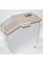 Rice Storage Container,15KG /20KG Household Rice Barrel Large Capacity Cereals Dispenser Storage Box for Pet Food Rice Grains Beans [Beige]