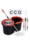 360° Spin Mop & Bucket Set – Stainless Steel Wringer Cleaning System with Adjustable Handle
