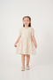3-10 Years Old Floral Cotton Woven Lace Collar Balloon Sleeve Flared Girls' Summer Dress