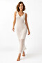 Strappy Openwork Knitwear Summer Dress - 6