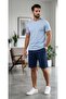 Men's Cotton Combed Shorts Set - Relaxed Fit Short Sleeve T-Shirt & Shorts Combination