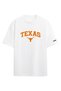 Texas Longhorns Ncaa College American Football White Oversize T-Shirt