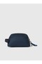 Water Resistant Canvas Men's Travel Bag with Keychain Detail 3L - Navy Blue - 3