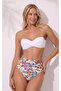 241231 Women's Padded Strapless High Waist Bikini Suit - 2