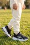 Minio Sparkly Girls' Black Sports Shoes - with Glittery Sequin Detail